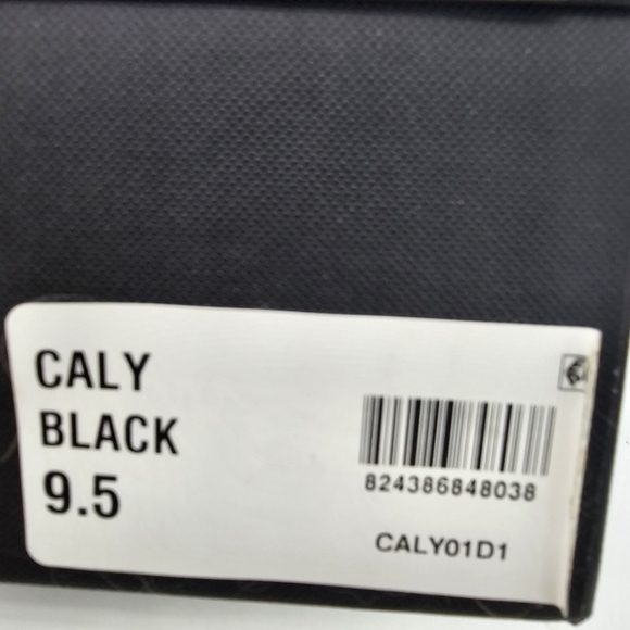 Steven Steve Madden Caly Black Sandal Cork Wedge Bottom Open Toe Black 9.5 NEW - Picture 8 of 15